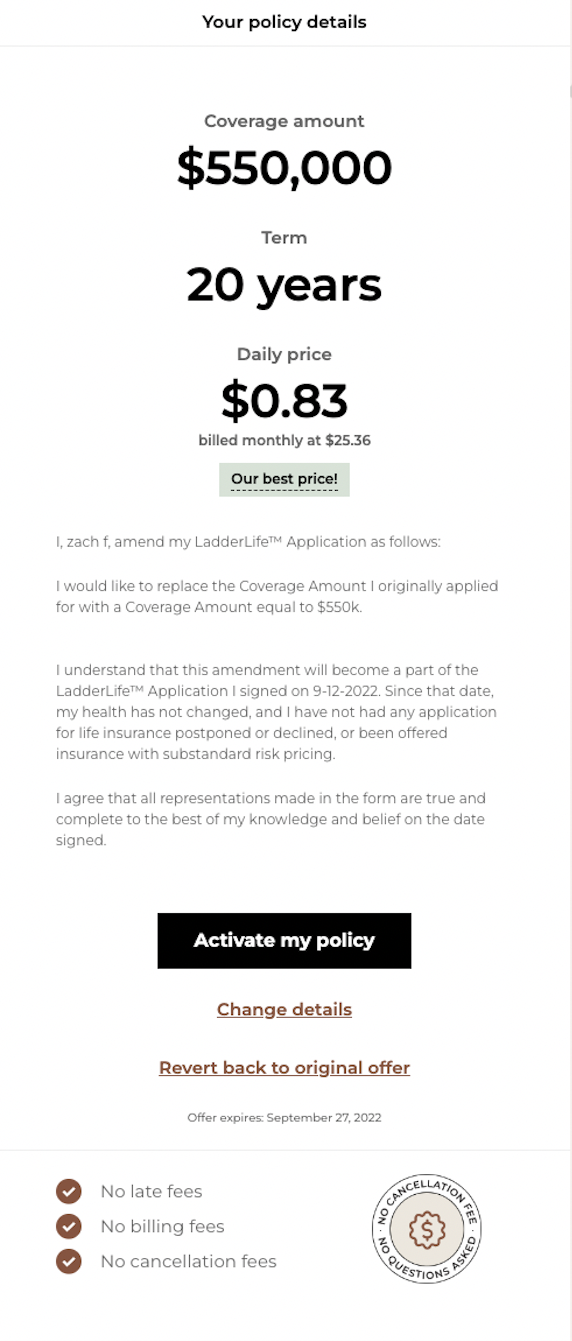 Amendment text example